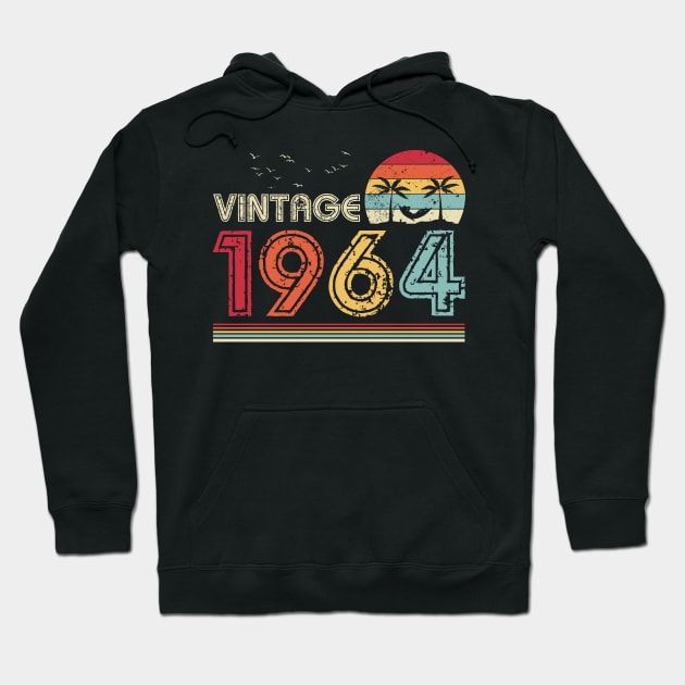 Vintage 1964 Limited Edition 57th Birthday Gift 57 Years Old Hoodie by Penda